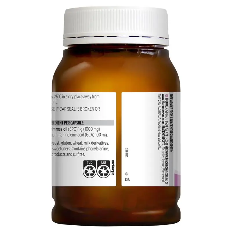 Australia Evening Primrose Oil 190Caps GLA Girl Women Supplement for Healthy Menstrual Cycle Premenstrual Syndrome PMS Symptoms |