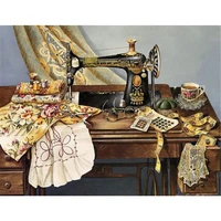 sewing machine landscape diy cross stitch embroidery 11ct kits craft needlework set cotton thread printed canvas home sell