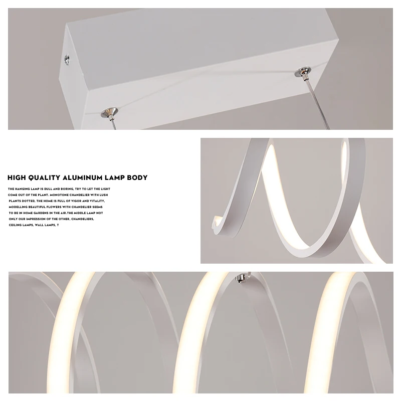 Современный новый дизайн с регулируемой яркостью белый светодиодный светильник