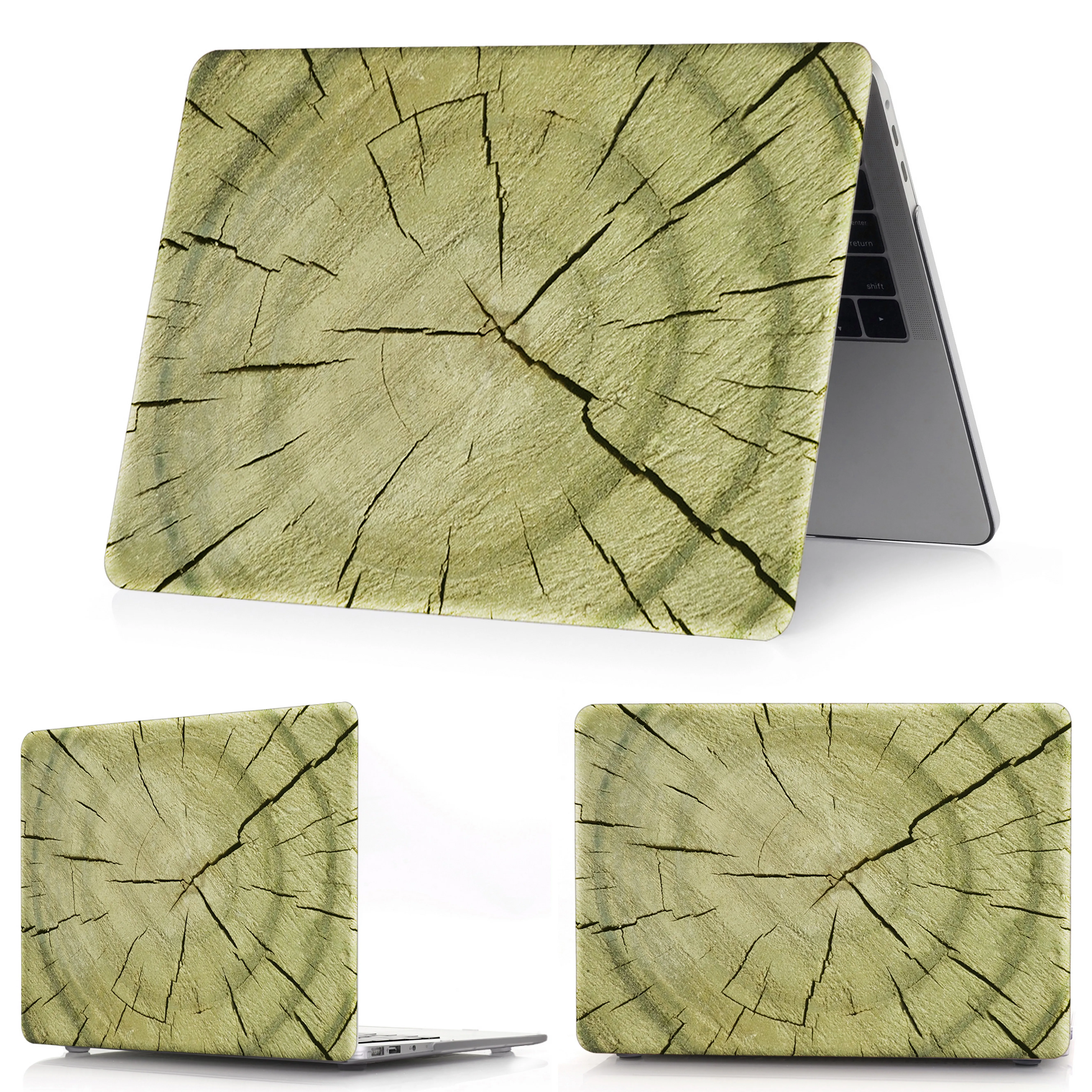 Чехол для ноутбука MacBook Air Pro жесткий чехол с деревянной поверхностью 11 12 13 15 16