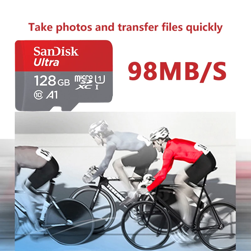 Sandisk Ultra Micro SD 128GB 32GB 64GB 200GB 256GB 16GB Card SD/TF Flash Memory MicroSD for Phone | Компьютеры и офис