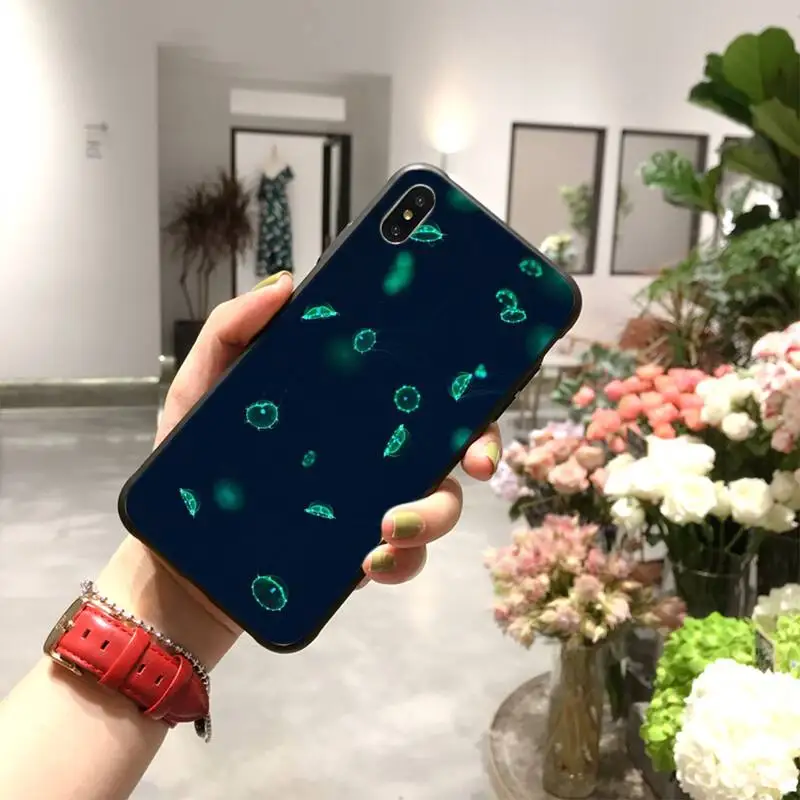 Красивый чехол для телефона HPCHCJHM из ТПУ с Медузой черный корпус корпуса iPhone 11 pro XS