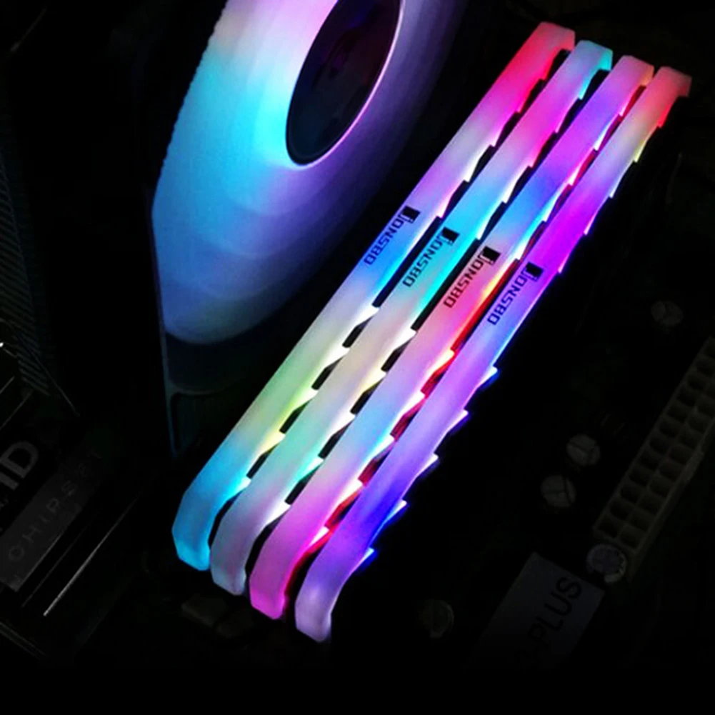 Jonsbo Ram Memory Radiator NC-1 RGB Light 256 Color Heat Sink Cooler Vest Thermal Pads For Desktop DDR DDR3 DDR4 Computer | Компьютеры и