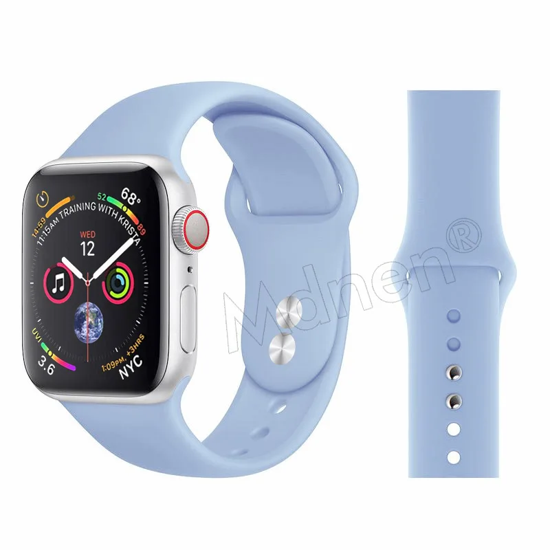 Силиконовый ремешок-петля для Apple Watch 42 мм 38 мм Iwatch 5 4 3 2 1 браслет с магнитной пряжкой