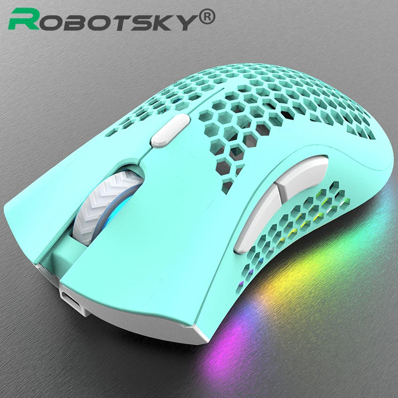 

USB 2,4G Беспроводная геймерская игровая мышь RGB светильник светодиодный перезаряжаемая мышь Беспроводная для ноутбука ПК игровая офисная мыш...