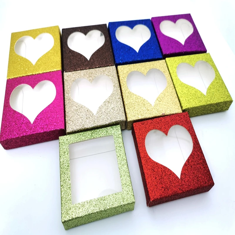 20 компл./лот сердце упаковочная коробка для ресниц пустой ресницы посылка