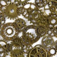 20pcs bronze watch parts steampunk cyberpunk cogs gears diy jewelry craft fashionable personalize