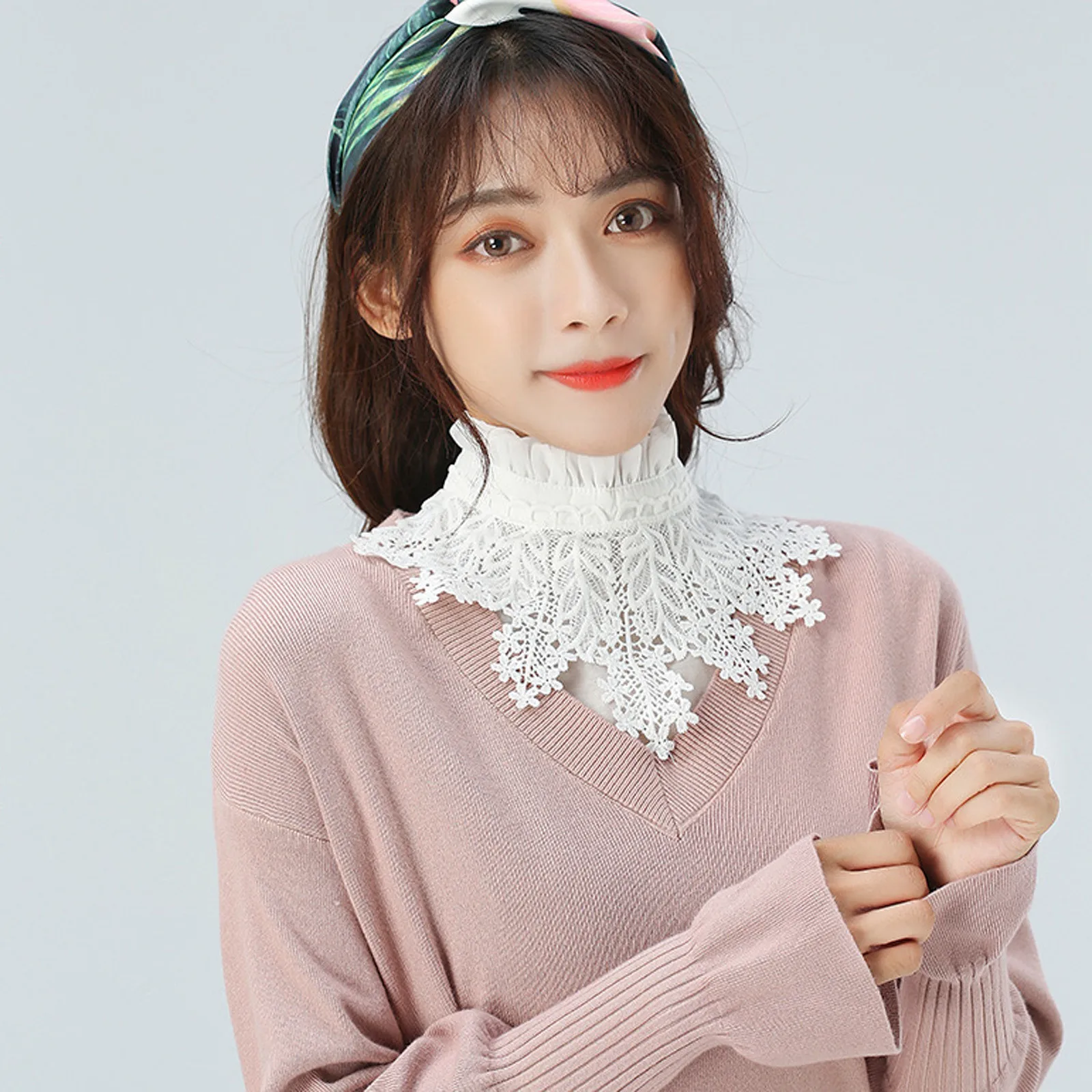 

Drop Shipping Fake Collar For Shirt Detachable Collar Women Cotton Fake Collar Detachable Collar Blouse Half Shirts Collar 2021