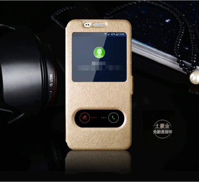 Gold Чехол для samsung Galaxy Grand Prime G530 G531H G5308 откидная крышка смарт-держатель для окна просмотра Подставка для ПК Жесткий Чехол funda coque capa - Цвет: Gold