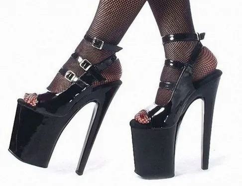 

20cm Super High Heel Dance Shoes Night Club Women's Shoes Sexy Bar Shoes women summer boots