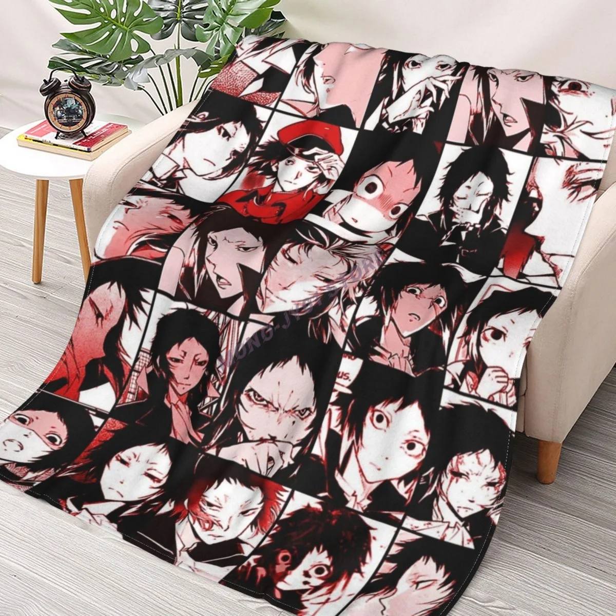 

Akutagawa Ryunosuke- Collage Color Version Throw Blanket Sherpa Blanket cover Bedding soft Blankets