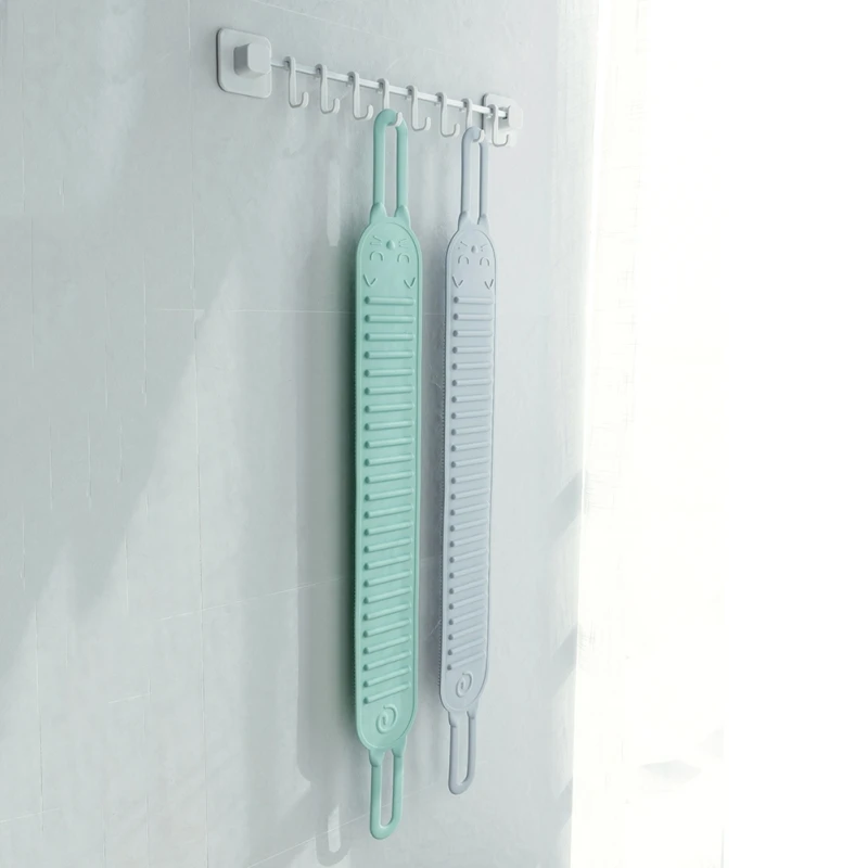 

Bath Rub Shower Silicone Body Brush Bath Belt Exfoliating Back Brush Belt Wash Deep Cleaning Bath Scrub Belt Towel