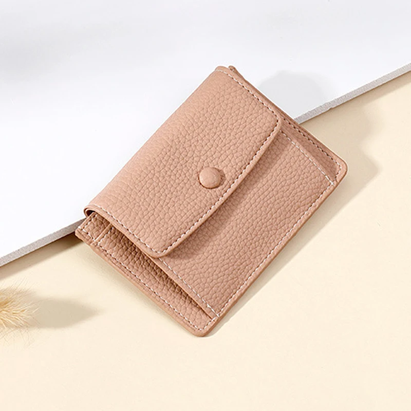 

New Wallet Women Card Holders Brand Business ID Credit Card Case Holder Female Soft Leather Mini Wallet Coin Cash Purse Ladies