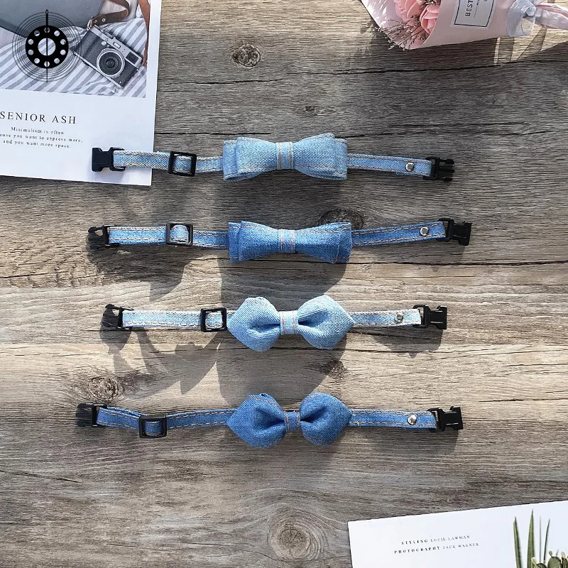 Ошейник для собак и кошек бант украшение домашних животных галстук маленький