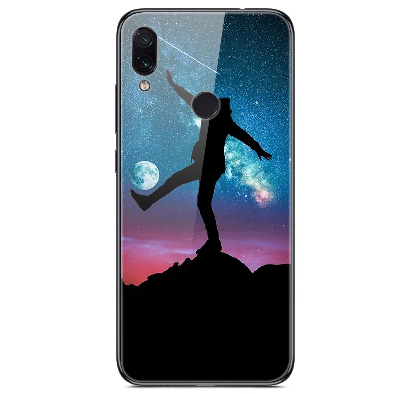 Чехол из закаленного стекла для Xiaomi Redmi Note 5, чехол с изображением планеты космос, стеклянный чехол на заднюю панель для Xiomi Redmi Note 5 Pro Redmi note5, 64 ГБ, 32 ГБ - Цвет: 41