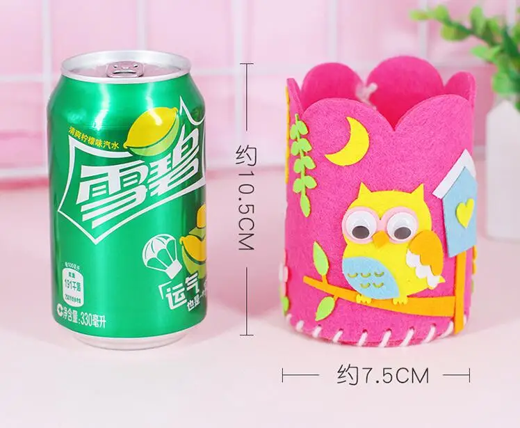 Развивающие игры для детей DIY ремесло Танграм Набор кубиков Милая креативная ручка для нанеения татуировки контейнер карандаш ручной работы держатель детские наборы для изготовления игрушек GYH