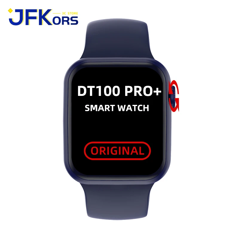 

Смарт-часы DT100 PRO + для мужчин и женщин, фитнес-трекер, Bluetooth, для Android и IOS, умные часы, настраиваемые, «сделай сам», с функцией распознавания лиц...