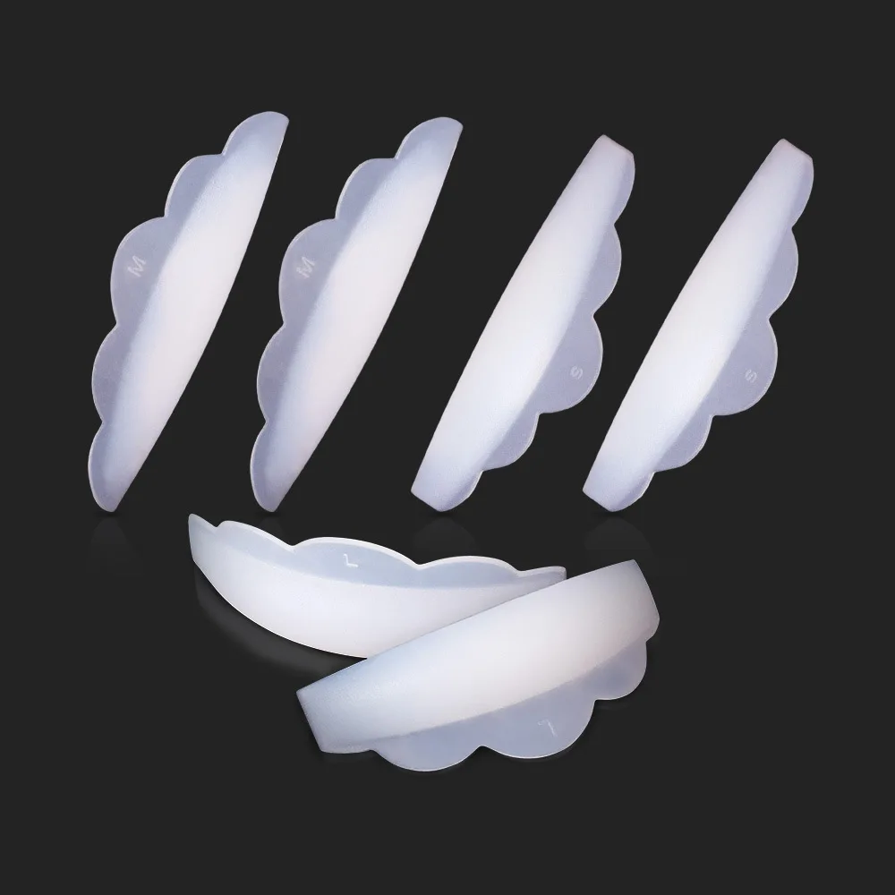 

6 шт., силиконовые накладки для наращивания ресниц