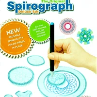 27pcs spirograph drawing toys set magic painting template geometric ruler creative educational toy for children gift