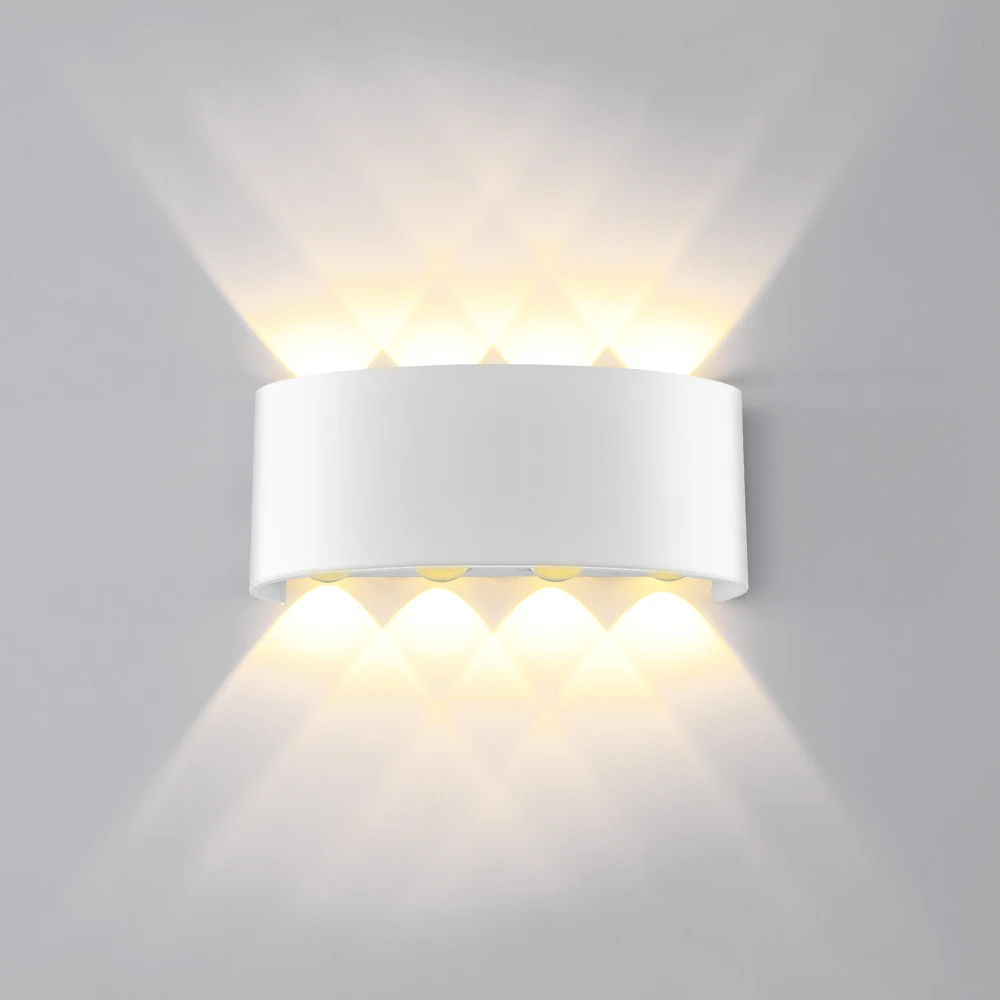 Светодиодный настенный светильник для помещений 2 Вт 4 6 8 AC100V/220 В алюминиевый