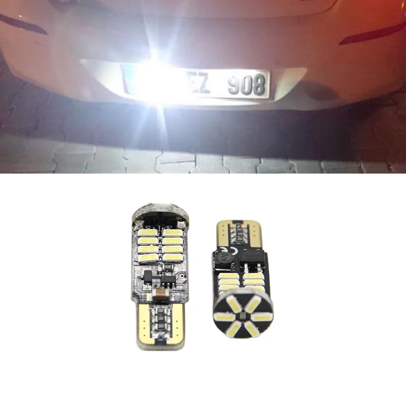2x T10 SMD Автомобильный светодиодный номерной знак Авто Canbus светильник W5W 168 194 для Fiat