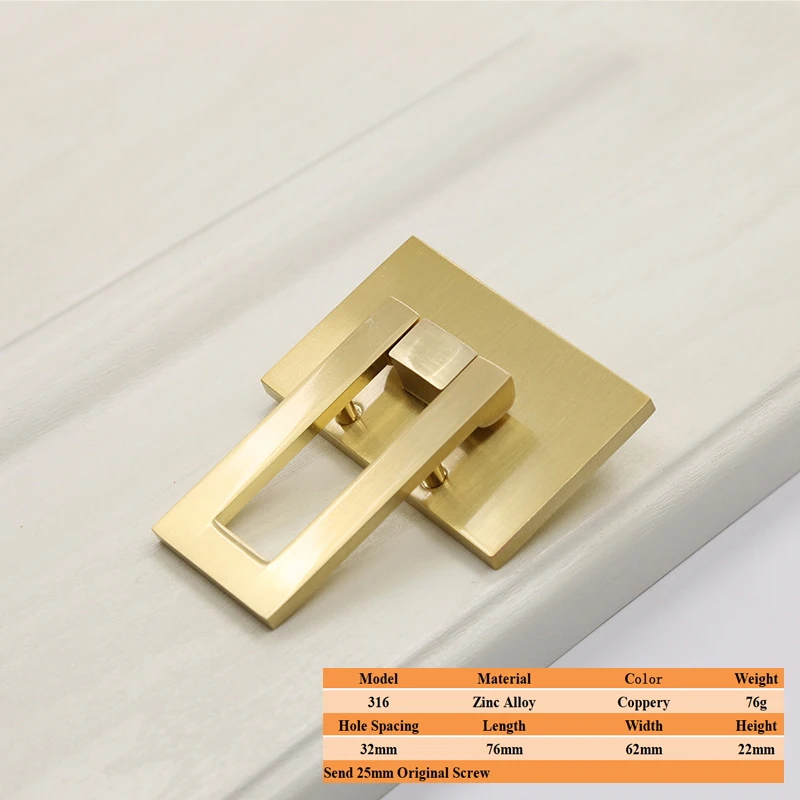 LSTABAN Ручка для шкафа бронзового цвета цинковый сплав