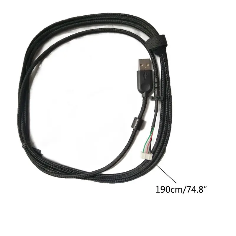 

Durable Nylon USB Soft Mouse Cable Line Replacement Wire For logitech G303 Mouse