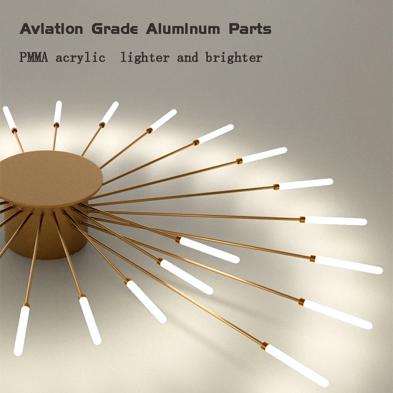 $41.00 Hot Sale Fireworks Led Chandelier For Living Room Bedroom Home Chandelier Modern Led Ceiling Chandelier Lamp Lighting Chandelier