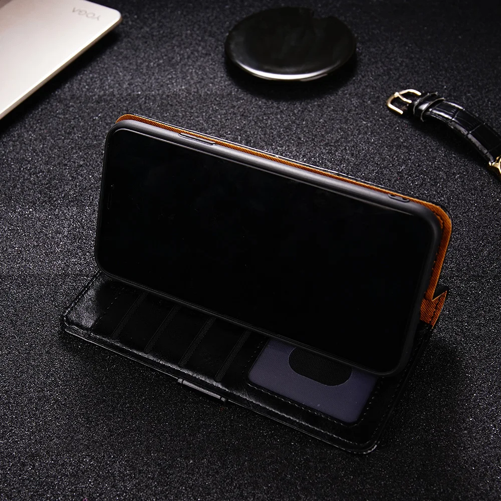 Деловой Чехол-кошелек для UMIDIGI S5 Pro из искусственной кожи чехол с магнитным