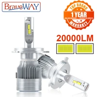braveway 20000lm led auto lamp h1 h4 h8 h9 h11 hb3 hb4 9005 9006 headlight led h7 canbus h11 h7 led bulb light bulbs for cars