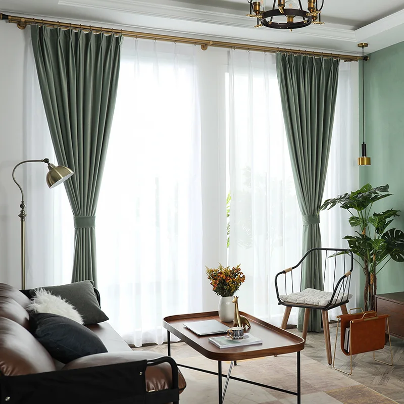 Готовые шторы простые современные затенения спальни гостиной балкона