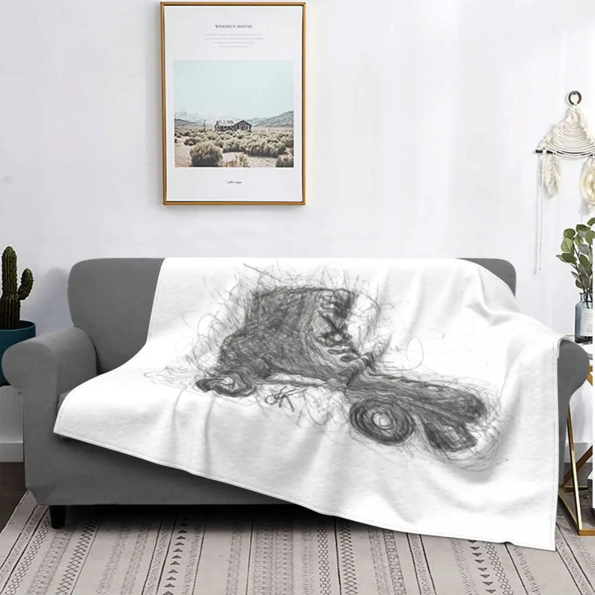 

Manta a cuadros para cama de Baby, colcha de verano, color blanco y negro