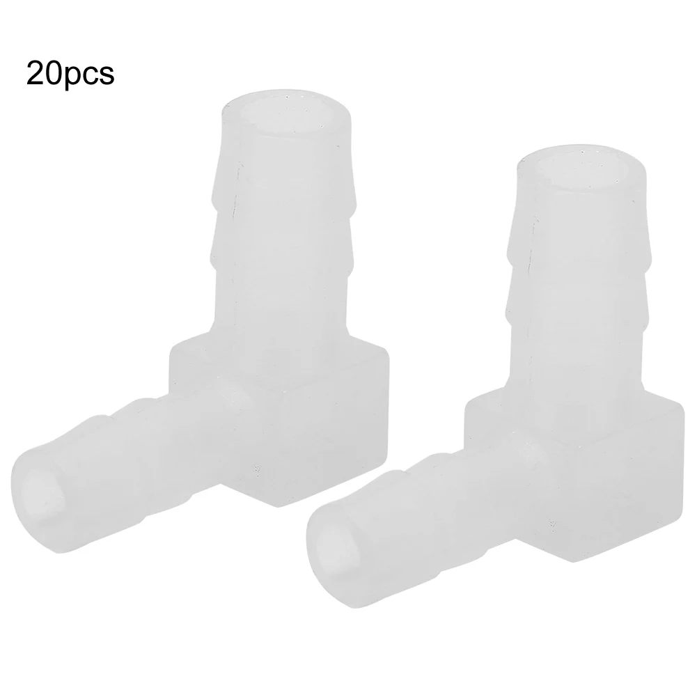 Адаптер для шланга аквариума 20 шт. 90 градусов|Воздушные насосы и аксессуары| |