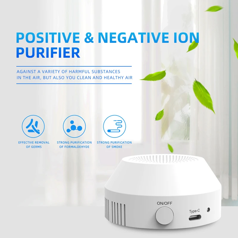 Positive And Negative Ion Purifier Car Oxygen Bar Home Positive And Negative Ion Air Purifier Portable Hanging Neck Type
