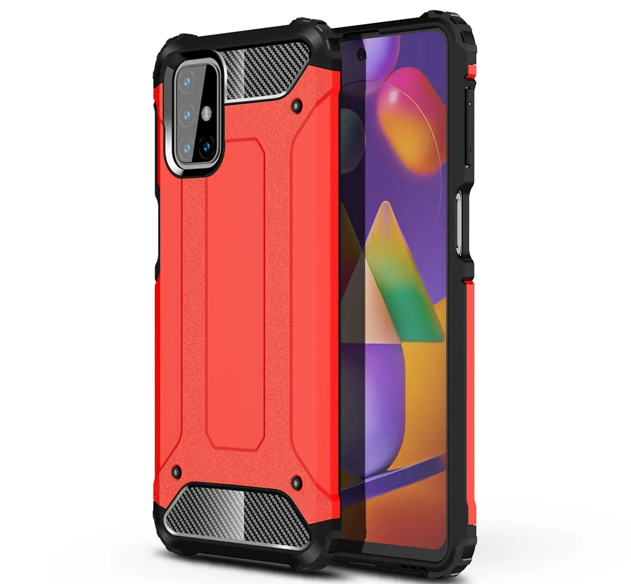 

Anti-Fall Armor PC Phone Case For Samsung Galaxy M01 A01 CORE M40S M21S M31S M60S M80S M30S M02S Shockproof Protector Back Cover