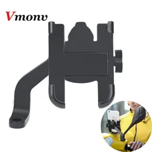 Universal Moto Bicycle Motorcycle Handlebar Rearview Mirror Phone Holder for iPhone Xiaomi Samsung 4-7 Inch Cell Phone GPS Mount