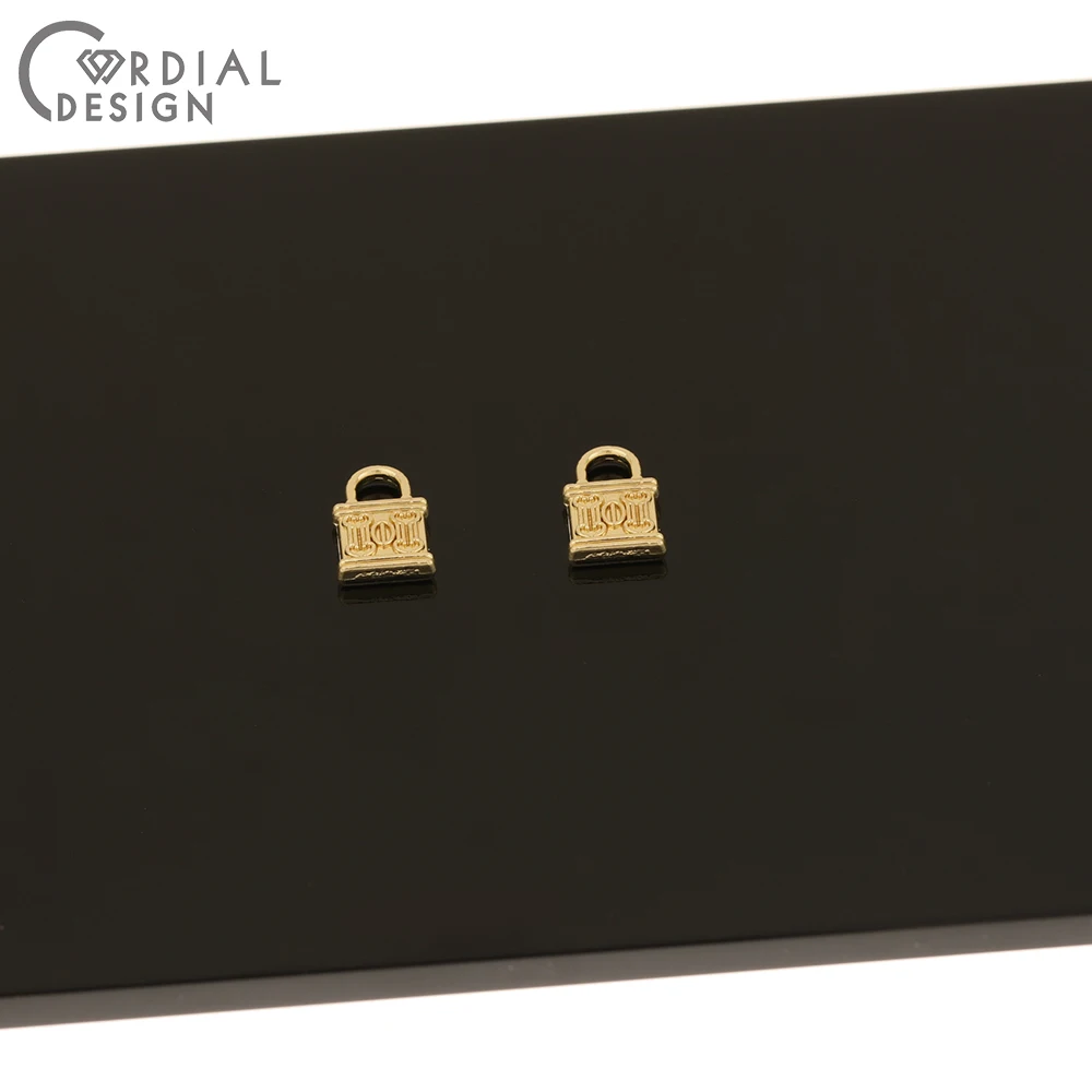 

Cordial Design 200Pcs 7*11MM Jewelry Accessories/Earrings Connectors/Hand Made/Lock Shape/DIY Making/Earring Findings/Charms