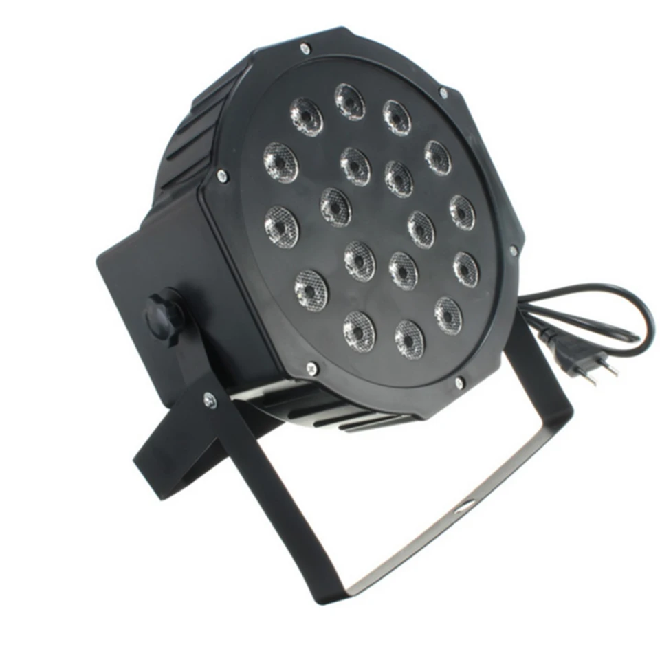 18 Led сценический светильник 110В 220В Par Светильник RGB DMX512 Master Slave плоский DJ