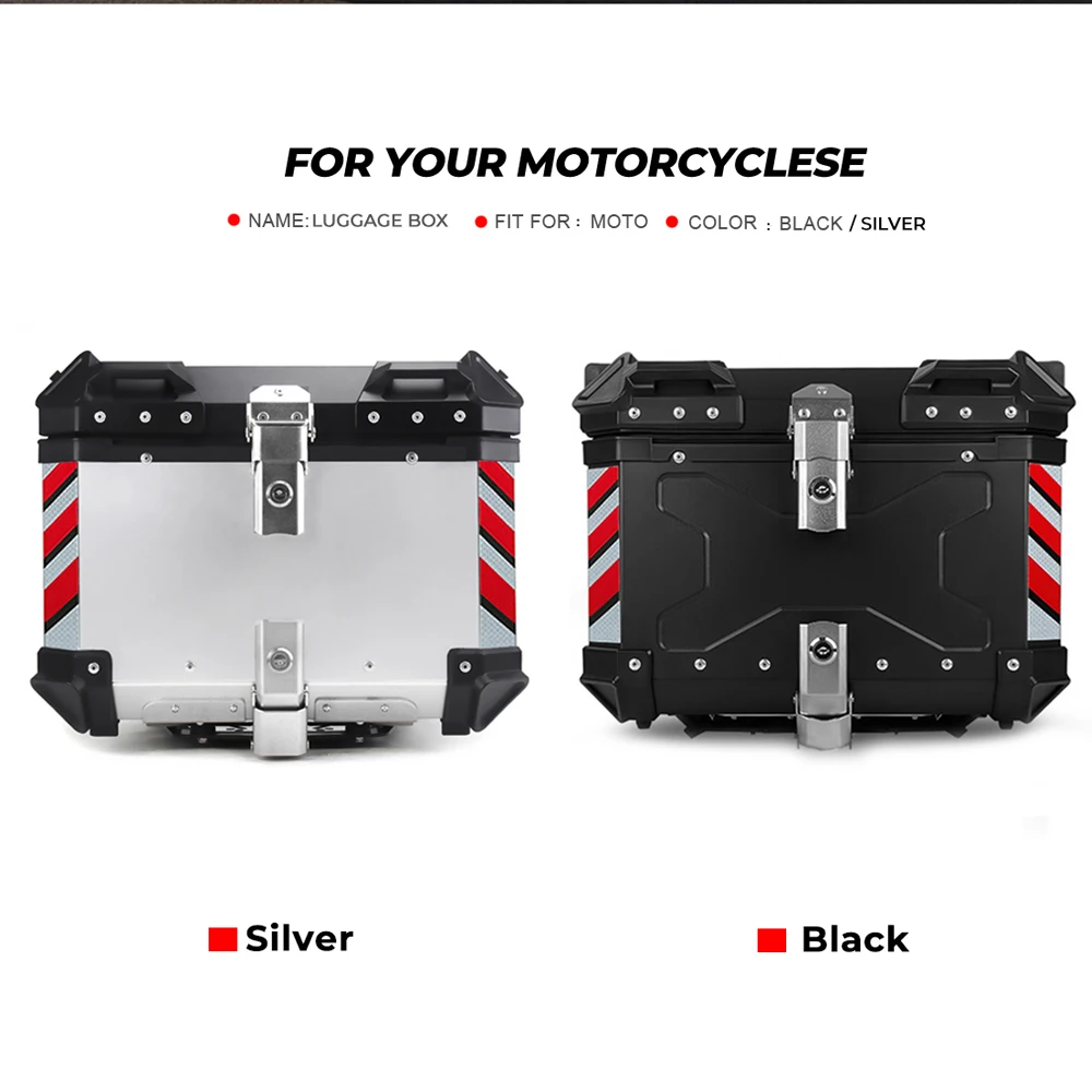 للبيع دراجة نارية الأمتعة خوذة مفتاح قفل حقيبة تخزين الملحقات الخلفية صندوق الأدوات الجذع أداة صندوق مقاوم للماء الألومنيوم باستخدام الحاسب الآل...