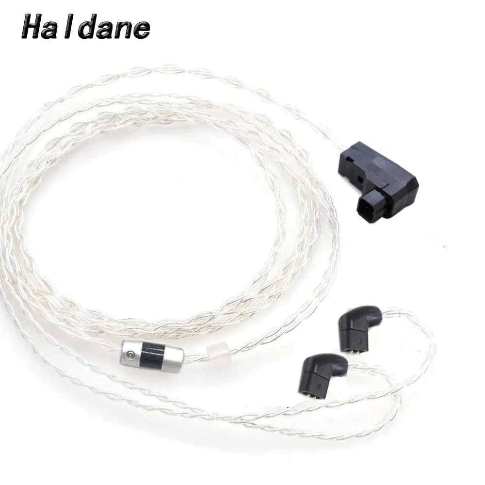 Фото Haldane HIFI RSA/ALO Сбалансированный 7N OCC посеребренный сменный кабель для обновления наушников IE40 PRO IE40PRO 1,2 м №1