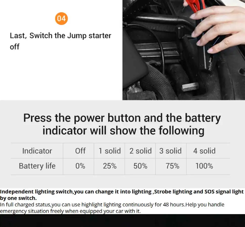 70mai автомобильное пусковое устройство power Bank 600A портативное автомобильное зарядное устройство 12В пусковое устройство бензиновый дизельный автомобильный стартер