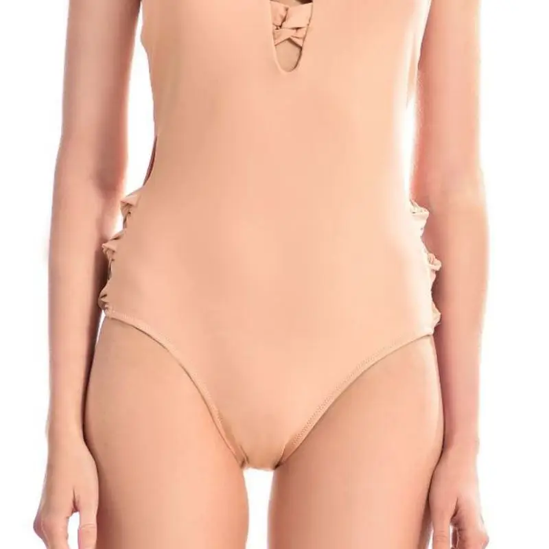 Женский слитный купальник 2020 бандажный купальный костюм Открытое боди