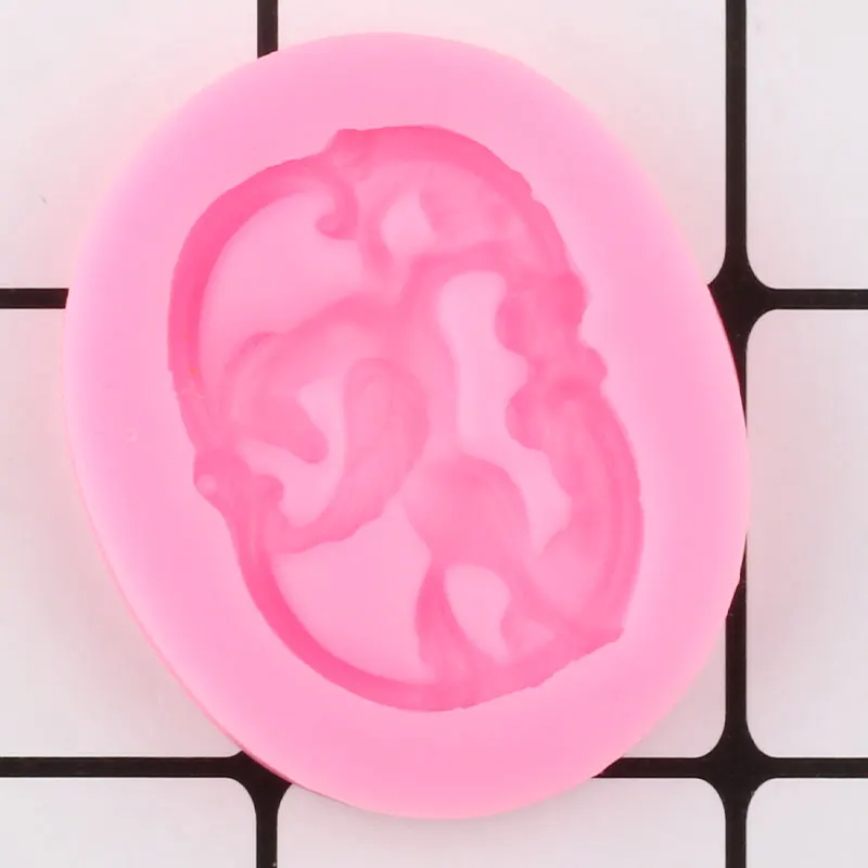 Конь силиконовые формы медаль рельеф ювелирные изделия Смола глина Форма Кекс