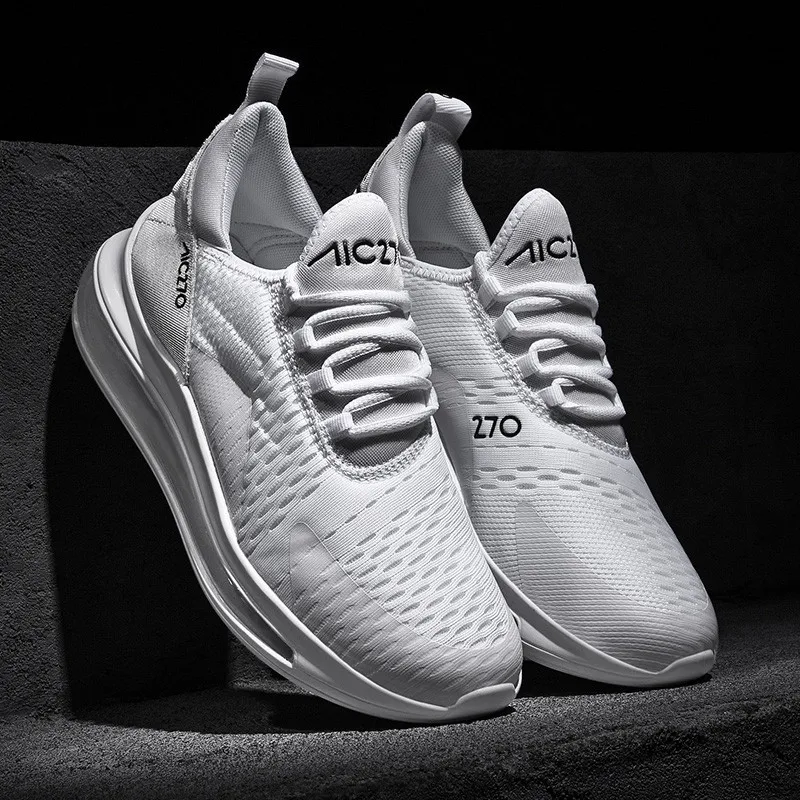 Новые мужские кроссовки размера плюс с воздушной подушкой летние дышащей сеткой