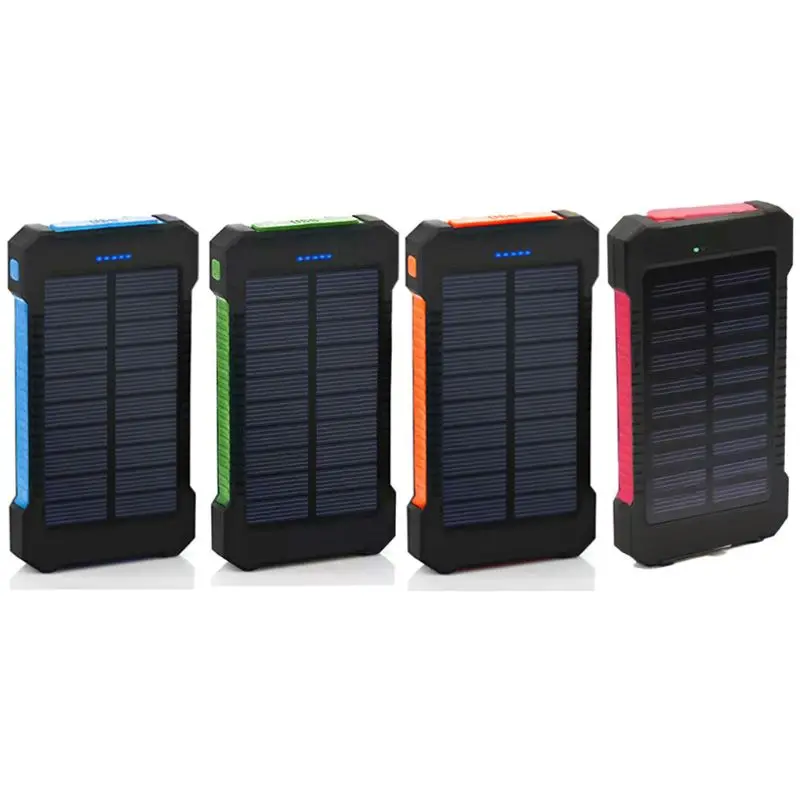 LED Dual USB Ports Solar Panel Power Bank Case Concise and vogue style Charger DIY Kits Box For Samsung 18#820