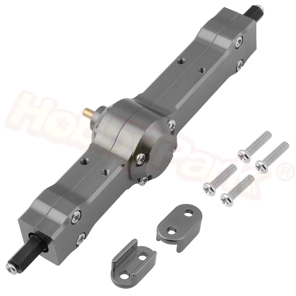 Rear Axle Set 7017 Обновление металла Запчасти для WPL HengLong 1/16 RC автомобиль военный грузовик на гусеничном ходу 4x4 6WD C14 C24 B14 B24 B16 B36 Q60 Q61 Q64 Q65 - Цвет: Rear Axle Set 7017