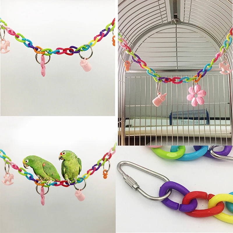Попугай птица игрушки для жевания скалолазание качели клетка попугая лестницы