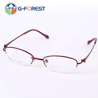 womens eyeglasses frames female titanium glasses frame for women optical half metal eyewear myopia prescription clear glasses