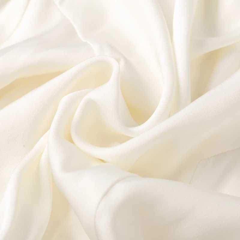 

High-end Natural Real Silk Women White Black Shirt Elegant V-neck Long Sleeve High Waist Diamonds Office Lady Solid Slim Blouse