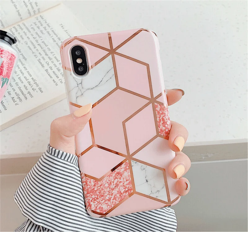 Мягкий силиконовый чехол с геометрическим рисунком для Huawei P20 P30 Pro Lite Mate20 |